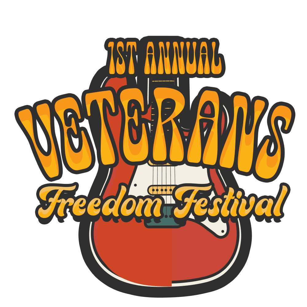 graphic design logo for the veterans freedom festival